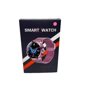 Smart Watch Women Answer Calls AMOLED Android iPhone Pink Monitor
